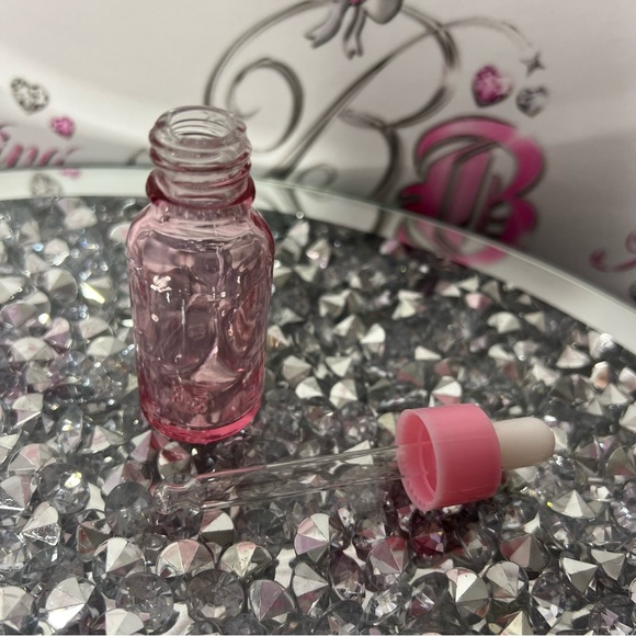 20ml pink dropper glass bottle travel skincare hair care storage makeup liquid - Picture 7 of 9